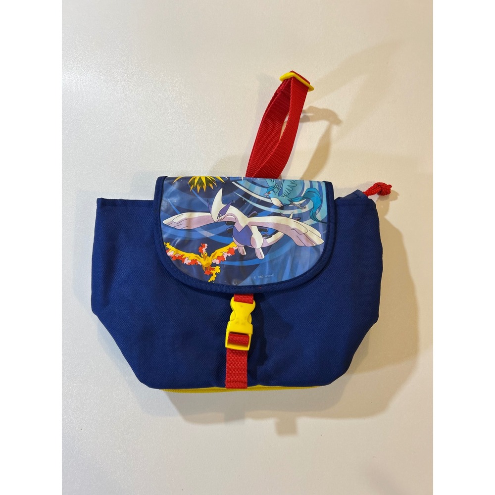 Nintendo Pokemon The Movie 2000 Lunch Bag Boys Blue Lugia Ho-Oh Articuno Zapdos